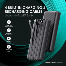 Oraimo Traveler Link 20 20000mAh Powerbank. P5201 - Image 2